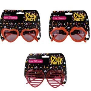 Dress up love glasses assorted