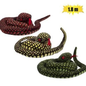 Plush snake assorted 1.8m