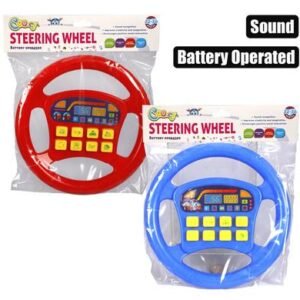 Baby toy edu steering wheel battery operated
