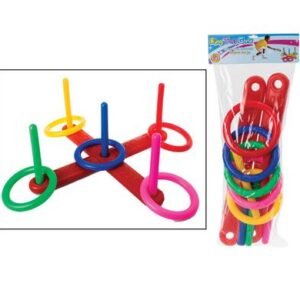 Sport game throw ring set w/5 rings