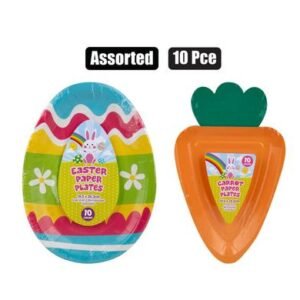 EASTER PARTY PLATES 10 Piece ASSORTED