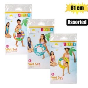 Intex swim ring 61cm transparent assorted