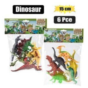 Animals dinosaur 6 Piece assorted 15cm