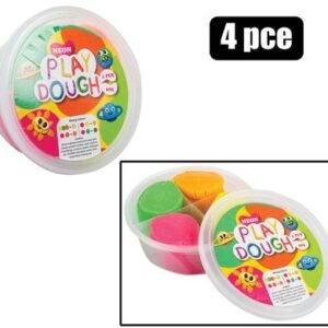 Edu play dough neon 60g 4 Piece tub