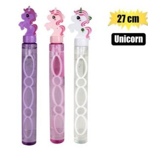 BUBBLE NOVELTY UNICORN WAND 27cm