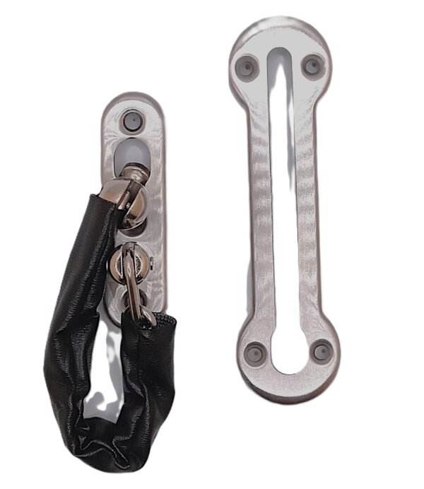 Heavy-Duty Stainless Steel Door Security Chain with Protective Sleeve - Image 3