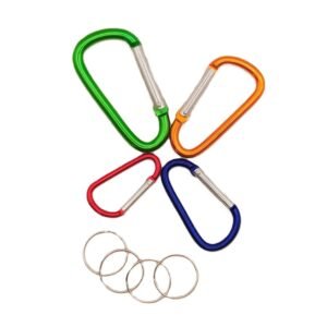 Snap hook -4-Piece Anodised Aluminium Carabiner Set